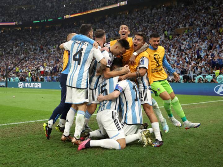 fifa world cup 2022 argentina beat france in penalty shootout lionel messi win the world cup FIFA WC 2022 Final: આર્જેન્ટીના બન્યું વર્લ્ડ ચેમ્પિયન, મેસીનું સપનુ પુરુ, ફાઈનલમાં ફ્રાન્સને પેનલ્ટી શૂટઆઉટમાં મ્હાત આપી