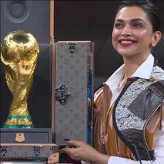 #FIFAWorldCup2022 की ट्रॉफी से पर्दा उठाने गॉर्जियस लुक में नजर आईं दीपिका पादुकोण, तस्वीरों पर ठहर जाएंगी नजरें