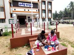 மயிலாடுதுறையில் கலெக்டர் அலுவலகத்தில் சமைத்து சாப்பிட முயற்சி செய்த மீனவ தம்பதியரால் பரபரப்பு