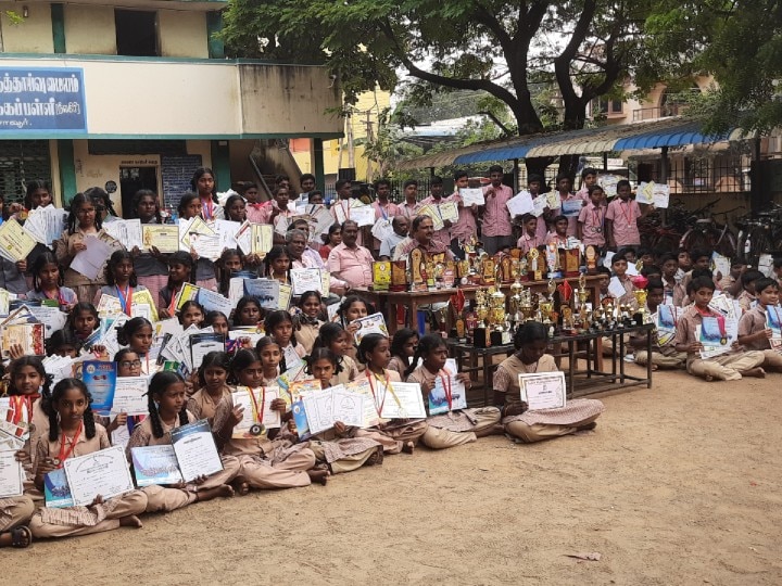 குவியும் விருதுகள், பதக்கங்கள் - அசத்தும் தஞ்சை மாநகராட்சி பள்ளி மாணவ, மாணவிகள்