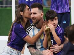 Messi Celebrates Argentina's World Cup Victory With Wife And Children. See Pics