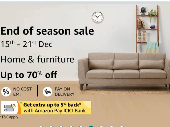 Amazon Deal On Furniture 5 Seater Sofa Under 30000 Dressing Table Dinning Table Home Décor Mirror On Amazon अमेजन पर चल रही है फर्नीचर की सबसे बड़ी सेल, एंड ऑफ सीजन सेल खरीदें ये सामान 70% डिस्काउंट पर