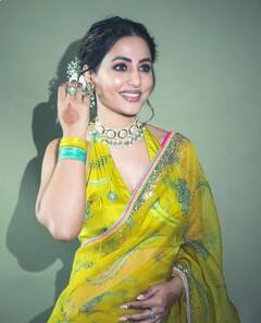 Hina Khan : ਹਲਦੀ 'ਤੇ ਕਿਹੋ ਜਿਹੀ ਸਾੜੀ ਪਹਿਨੇ ਇਹ ਹਿਨਾ ਖਾਨ ਤੋਂ ਸਿਖੋ , ਕੈਮਰੇ ਲਈ ਪੋਜ਼ ਦੇਣ ਤੋਂ ਲੈ ਕੇ ਸਾੜੀ ਦੇ ਡਿਜ਼ਾਈਨ ਤੱਕ