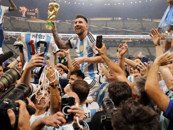 FIFA WC 2022 sports marathi news france vs argentina fifa world cup 2022 final head to head record FIFA WC 2022 : फिफा विश्वचषक स्पर्धेत अर्जेंटिना-फ्रान्समध्ये झालांय तीन वेळा सामना, 'असा' आहे रेकॉर्ड!