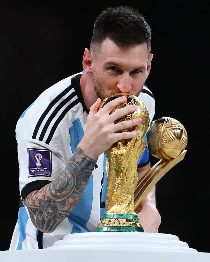 கீர்த்தி போஸ்ட் செய்த மெஸ்ஸியின் புகைப்படம்