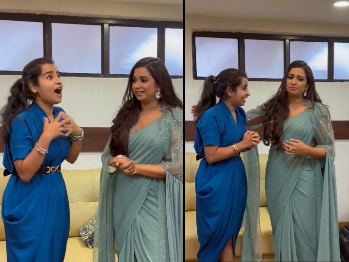 Sivaangi on Shreya Ghoshal: நீதான் என்னுடைய பேட்டரி சார்ஜர்.. ஸ்ரேயா கோஷலால் திக்குமுக்காடிய சிவாங்கி.. வைரல் வீடியோ!