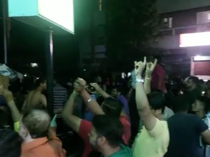 लिओनेल मेस्सीने वर्ल्डकपचे स्वप्न साकार करताच जगभरासह फुटबाॅल पंढरीत कोल्हापुरातही प्रचंड जल्लोष करण्यात आला.