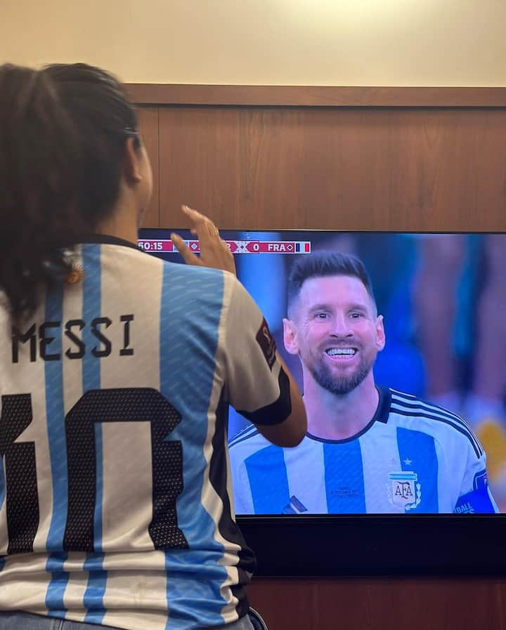 மெஸ்ஸியின் பெரிய ரசிகை, நம்ம கீர்த்தி