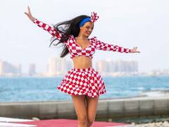 Ivana Knoll Photo: મિસ ક્રોએશિયા ઈવાના નોલની ફિફા વર્લ્ડ કપ ફાઈનલ દરમિયાન ઘણી તસવીરો થઈ વાયરલ