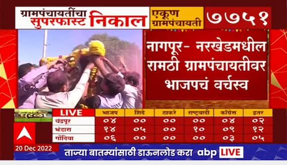 Narkhed Gram Panchayat Result 2022 Live : नरखेडमधील पिंपळगाव राऊत ग्रामपंचायत राष्ट्रवादीकडे