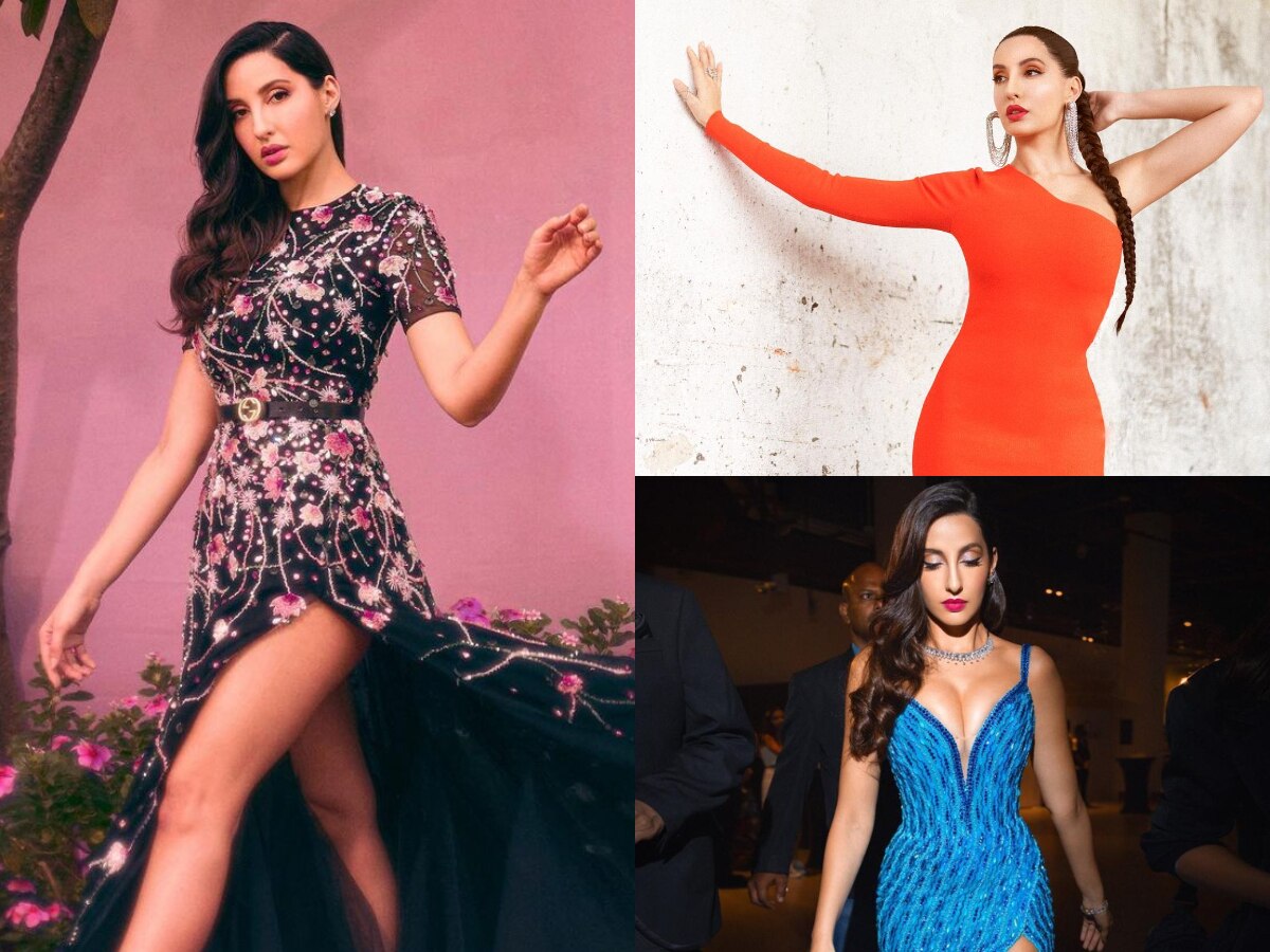 Nora Fatehi's stunning multicoloured Versace dress is worth Rs