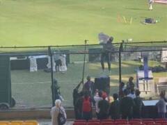 England's Coach Brendon Mccullum Climbs Up The Fence To Get Fan’s Shirt - Watch Video