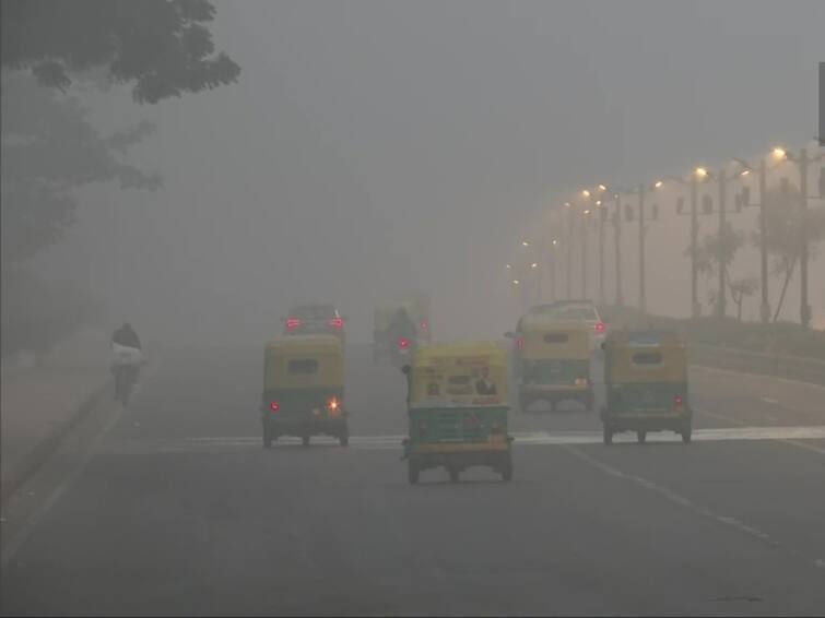 Dense fog engulfs parts of North India IMD issues poor visibility alert in 4 states மோசமான மூடுபனி… கண்ணே தெரியலையாம்! இரண்டு நாட்களுக்கு 'ரெட் அலர்ட்'! எங்க தெரியுமா?