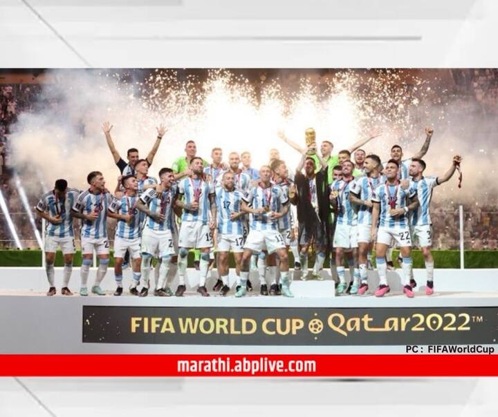 FIFA World Cup 2022 : फिफा फुटबॉल विश्वचषक स्पर्धेत (FIFA WC 2022) अर्जेंटिनाने फ्रान्सचा पराभव केला. या सामन्यामध्ये अर्जेंटिना संघाचा कर्णधार आणि स्टार फूटबॉलपटू लियोनल मेस्सी आणि अर्जेंटिना संघ खूप उत्साहात खेळताना पाहायला मिळाला.