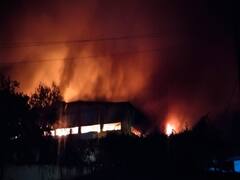 मध्य प्रदेश: धू- धू कर जली बुरहानपुर टैक्स्टाइल फैक्ट्री, दमकल की 6 गाड़ियों ने बुझाई आग