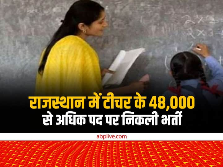 Rajasthan Sarkari Naukri Registration Begins For 48,000 Teacher Posts apply till 19 January Rajasthan में निकले टीचर के 48,000 से ज्यादा पद पर आज से शुरू हुए आवेदन, 19 जनवरी के पहले करें अप्लाई