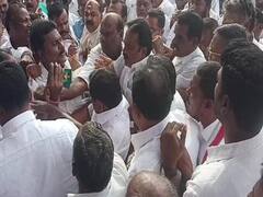 தருமபுரி: அரவைப் பணியை தொடங்கி வைப்பதில் திமுக - அதிமுக இடையே தள்ளுமுள்ளு