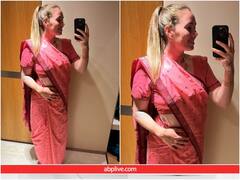 ऑस्ट्रेलियाई क्रिकेटर अमांडा वेलिंगटन ने साड़ी में ली मिरर सेल्फी, यूजर्स को पसंद आया एथनिक अवतार