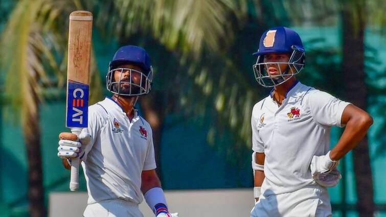 Ranji Trophy 2022-23: ajinkya rahane scores fabulous double hundred for Mumbai vs Hyderabad Ranji Trophy 2022-23: আইপিএল নিলামের আগেই রাহানের ব্যাটে ঝড়, দুরন্ত দ্বিশতরান করলেন অজিঙ্ক