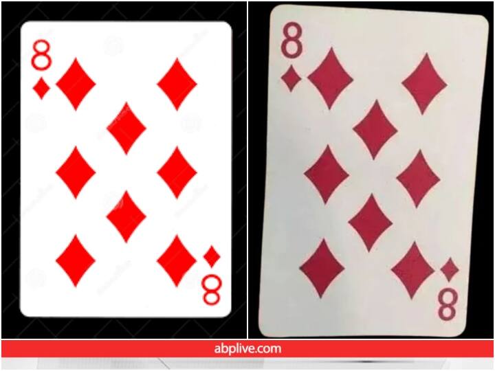 Illusion Photos: ताश के इस पत्ते में तीसरे 8 को खोजना है सबसे मुश्किल, बहुत कम ही पूरा कर पाएंगे ये चैलेंज third 8 is most difficult to find in Number Eight of Red Diamond playing card Illusion Photos: ताश के इस पत्ते में तीसरे 8 को खोजना है सबसे मुश्किल, बहुत कम ही पूरा कर पाएंगे ये चैलेंज