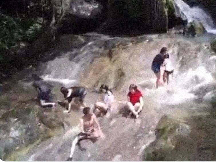 Old Video Shows Tourists Being Washed Away By Flash Flood At A Waterfall In Philippines Video Goes Viral Old Video Shows Tourists Being Washed Away By Flash Flood At A Waterfall In Philippines