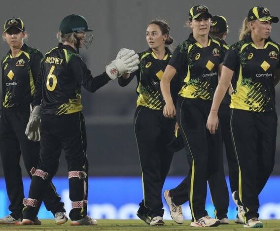 IND W vs AUS W: પાંચમી ટી-20 મેચમા ભારતને ઓસ્ટ્રેલિયાએ 54 રનથી હરાવ્યુ, 4-1થી જીતી સીરિઝ IND W vs AUS W: પાંચમી ટી-20 મેચમા ભારતને ઓસ્ટ્રેલિયાએ 54 રનથી હરાવ્યુ, 4-1થી જીતી સીરિઝ