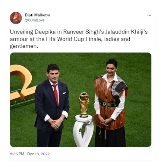 Deepika Padukone Troll: 'रेनकोट घातलाय...';   फिफा वर्ल्ड कप 2022 ला गेलेल्या दीपिकाला नेटकऱ्यांनी केलं ट्रोल