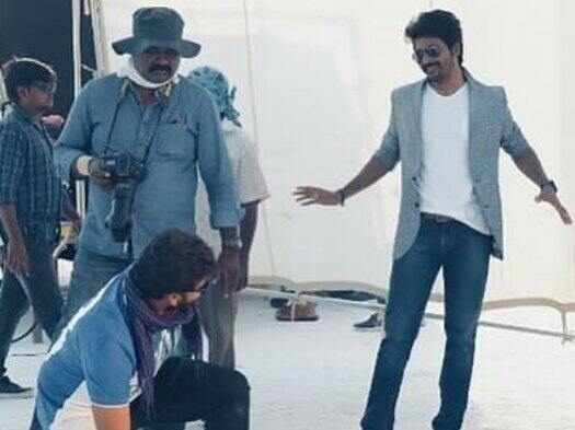 செட்டை ஜாலியாக ஹேண்டில் செய்யும் சிவகார்த்திகேயனின் BTS காட்சி
