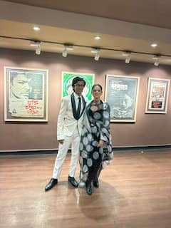 Ridhi Dogra Stuns In A Polka Dot Printed Saree At World Premiere Of Debut Film 'Lakadbaggha'