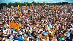 PHOTO: आरक्षणाच्या मागणीसाठी लिंगायत पंचमसाली समाजाची कर्नाटक विधानसौधवर धडक, लाखोंचा सहभाग