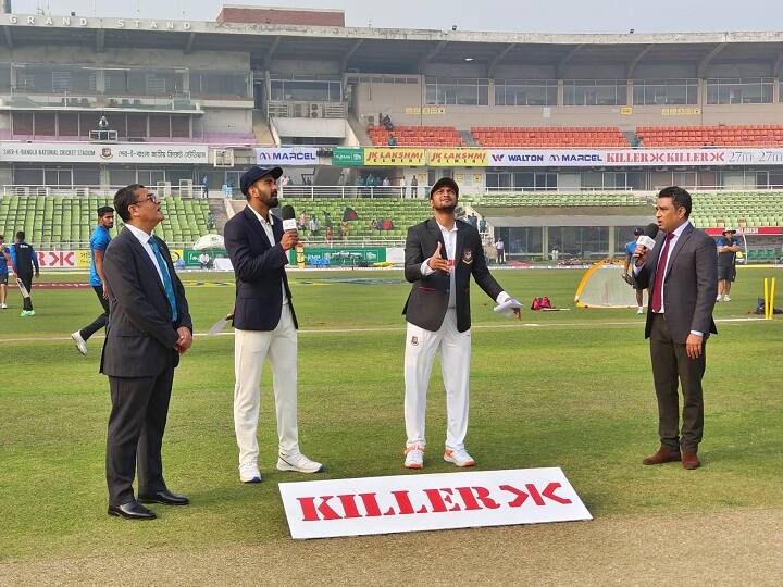 India vs bangladesh 2nd Test ODI bangladesh won toss and elected to bat first IND vs BAN, Toss Update : दुसऱ्या कसोटीत नाणेफेकीचा कौल बांग्लादेशच्या बाजूने, प्रथम फलंदाजी करण्याचा घेतला निर्णय