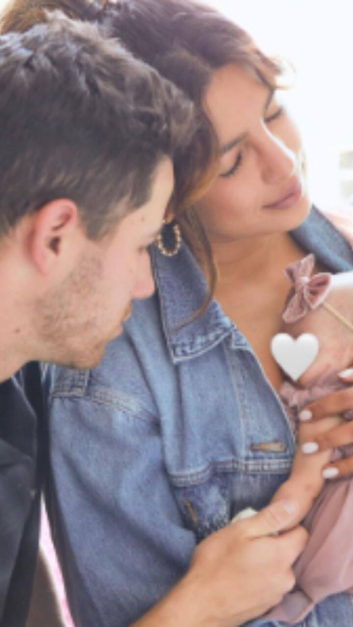 பிரியங்கா சோப்ரா - நிக் ஜோன்ஸ் தம்பதிக்கு  இந்த ஆண்டு வாடகை தாய் மூலம் குழந்தையை பெற்றெடுத்தனர்