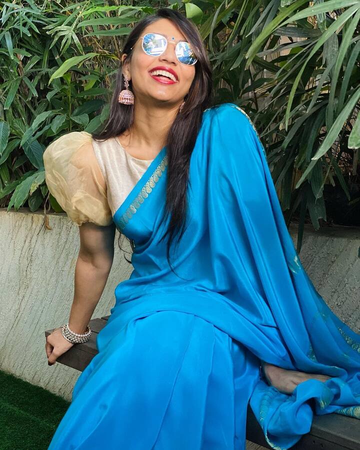 ఆమె రెండో సినిమా ‘కాంతార’ కావడం విశేషం.Photo Credit@Sapthami Gowda/Instagram