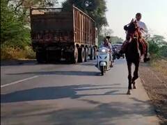 नाशिकमधील 13 वर्षीय 'हृदया'चा अडीचशे किलोमीटरचा प्रवास घोड्यावर