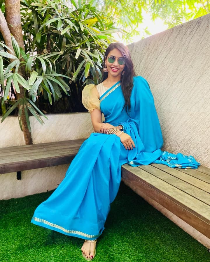 సోషల్ మీడియాలోనూ యాక్టీవ్ గా ఉంటుంది.Photo Credit@Sapthami Gowda/Instagram