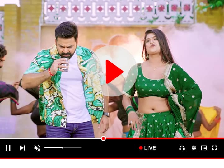 Pawan Singh Dimple Singh broke records again Bhojpuri Song 2022 Hari Hari Odhni crossed the 100 Million Views Watch: साल 2022 के जाते-जाते पवन सिंह ने फिर तोड़े रिकॉर्ड, 'हरी हरी ओढ़नी' ने पार किया 100M का आंकड़ा