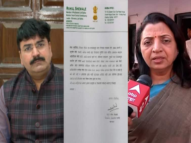 MP Rahul Shewale writes letter to Devendra Fadnavis claims that Manisha Kayande used goons to blackmail the senior leader Rahul Shewale Vs Manisha Kayande : राहुल शेवाळेंचं फडणवीसांना पत्र, ज्येष्ठ नेत्याला ब्लॅकमेल करण्यासाठी मनिषा कायंदे यांनी गुंडांचा वापर केल्याचा दावा