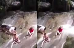 Shocking Video: ਝਰਨੇ 'ਚ ਅਚਾਨਕ ਆਏ ਹੜ੍ਹ 'ਚ ਵਹਿ ਗਏ ਦਰਜਨਾਂ ਲੋਕ, ਵੀਡੀਓ 'ਚ ਕੈਦ ਹੋਇਆ ਖੌਫਨਾਕ ਦ੍ਰਿਸ਼