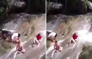 Shocking Video: ਝਰਨੇ 'ਚ ਅਚਾਨਕ ਆਏ ਹੜ੍ਹ 'ਚ ਵਹਿ ਗਏ ਦਰਜਨਾਂ ਲੋਕ, ਵੀਡੀਓ 'ਚ ਕੈਦ ਹੋਇਆ ਖੌਫਨਾਕ ਦ੍ਰਿਸ਼