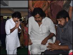 Kaikala Satyanarayana के अंतिम दर्शन करने पहुंचे Pawan Kalyan और Chiranjeevi दिखे गमगीन, सामने आईं भावुक करने वाली तस्वीरें