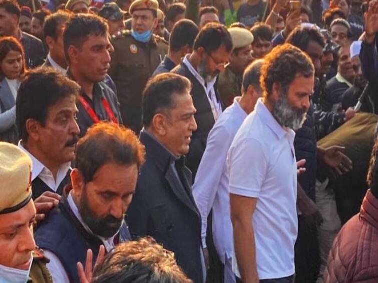 Kamal Hassan Joins Congress Bharat Jodo Yatra With Rahul Gandhi National Capital Delhi Bharat Jodo Yatra Delhi:  ராகுல் காந்தியின் பாரத் ஜோடோ யாத்திரையில் இணைந்த கமல்ஹாசன்..!