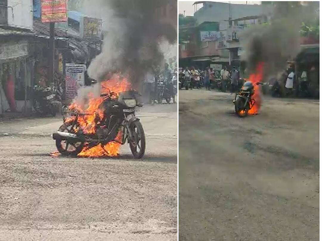 சொந்த பைக்கை பெட்ரோல் ஊற்றி கொளுத்திய சமூக ஆர்வலர் - காரணம் என்ன..?