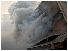 Fire In Market In Delhi's Vikaspuri Doused
