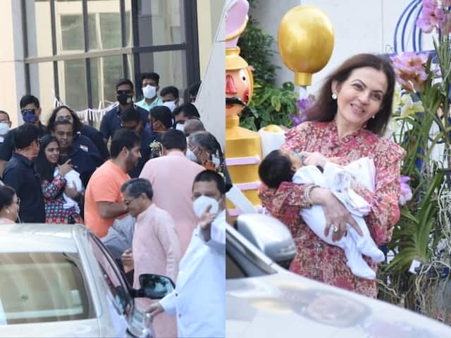 Isha Ambani Comes With Twins Latest News Photos And Videos On Isha Ambani Comes With Twins 