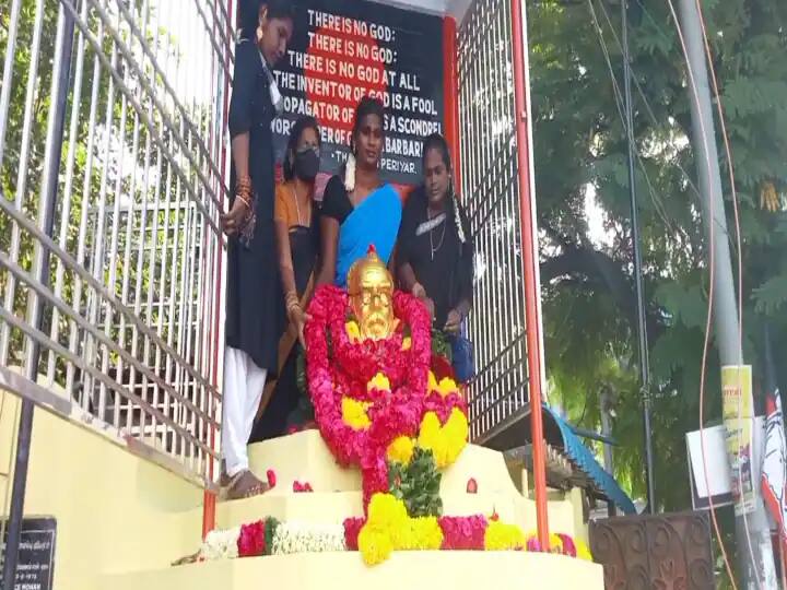 சங்கர மடம் எதிரே உள்ள பெரியார் சிலை..! தெரிந்து கொள்ள வேண்டிய வரலாறு..! periyar statue in kanchipuram near sankara madam history TNN சங்கர மடம் எதிரே உள்ள பெரியார் சிலை..! தெரிந்து கொள்ள வேண்டிய வரலாறு..!