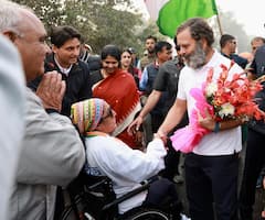 DMK MP Kanimozhi Takes Part In Rahul's Bharat Jodo Yatra. See Pics