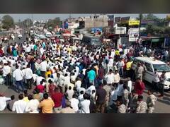 राहुरीचे पोलीस निरीक्षक प्रताप दराडे यांच्या बदलीची विधानसभेत घोषणा, दराडेंच्या समर्थनार्थ राहुरीकरांचा चक्काजाम