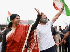 DMK MP Kanimozhi Takes Part In Rahul's Bharat Jodo Yatra. See Pics