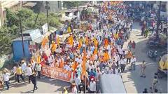 PHOTO : लव्ह जिहाद, धर्मांतर आणि गोवंश हत्या बंदी कायद्यासाठी सांगलीत हिंदू गर्जना मोर्चा