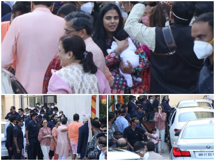 इंडिया के सबसे अमीर बिजनेसमैन मुकेश अंबानी और नीता अंबानी की बेटी, ईशा अंबानी ने हाल ही लॉस एंजेलेस में जुड़वा बच्चों को जन्म दिया था. फिलहाल ईशा पहली बार अपने ट्विंस के साथ भारत आई हैं.